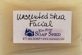 Naked Soap ID Label for Unscented Shea Butter Facial Soap