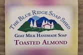 Wrapped Bar of Toasted Almond Goat Milk Soap