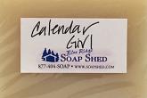 Calendar Girl Gardenia Soap handwritten ID label