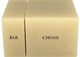 Bar chunk size comparison of Lavender Shea Butter Soap for Babies photo