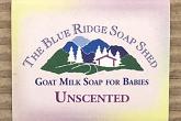 Wrapped Bar of Unscented Goat Milk Soap for Babies photo