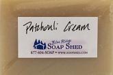 Naked Soap ID Label for Patchouli Goat Milk Soap