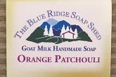 Wrapped Bar of Orange Patchouli Goat Milk Soap