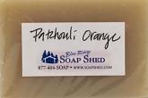 Naked Soap ID Label for Orange Patchouli Goat Milk Soap