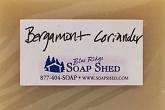 Naked Soap ID Label for Bergamot Coriander Goat Milk Soap